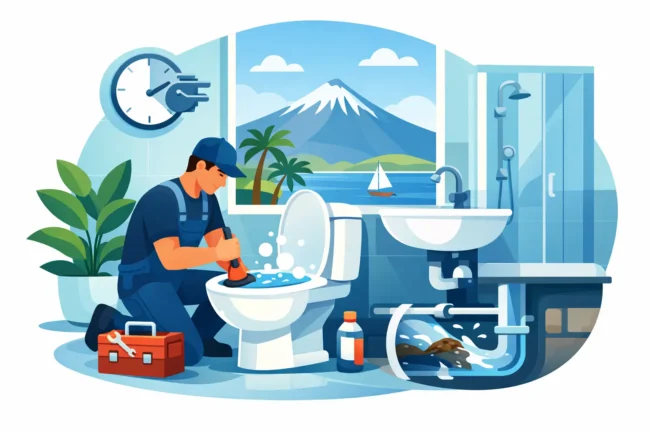 Desatasco bagno en Tenerife sin esperas