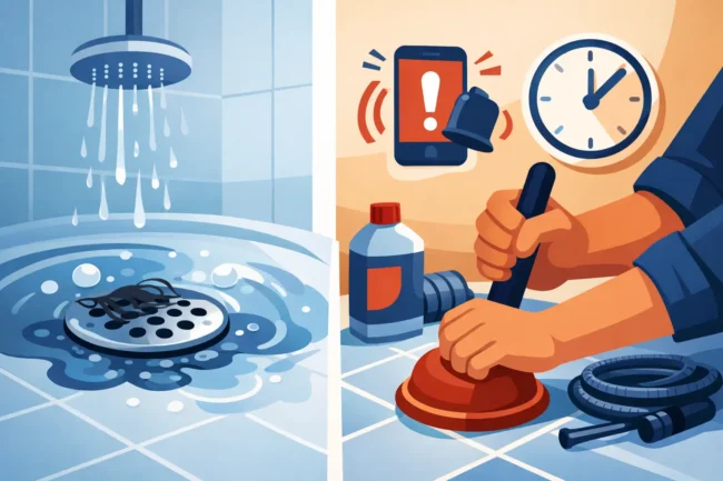 Desatasco ducha Adeje urgente: qué hacer ya