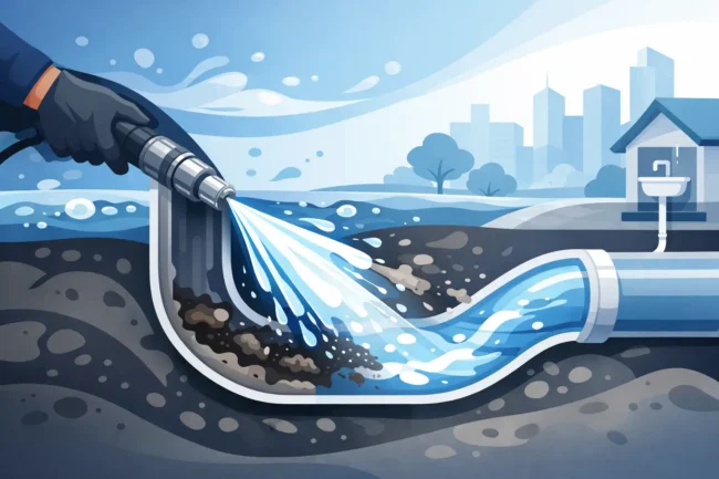 Desatasco con agua a presión: rápido y eficaz