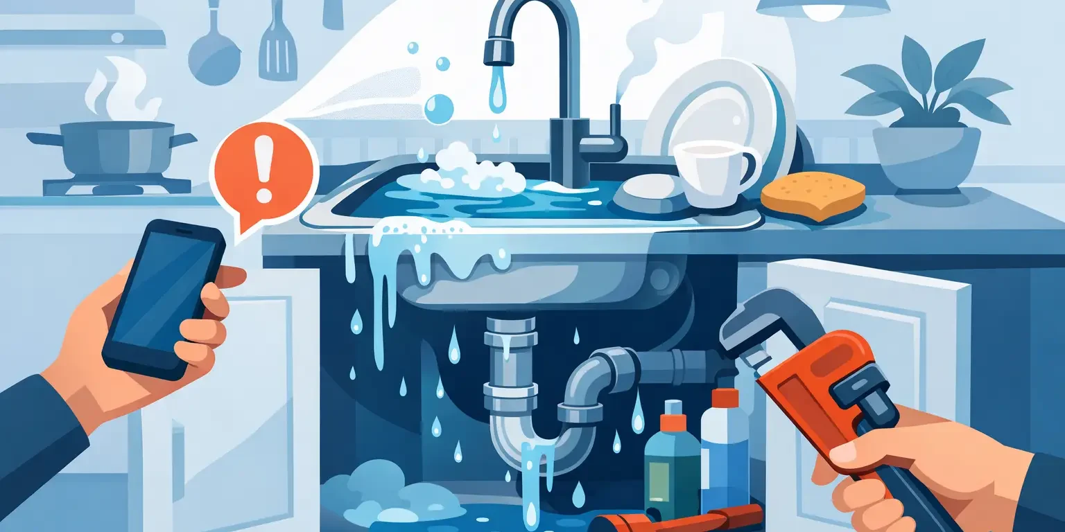 Desatasco de cocina urgente: qué hacer ya Desatasco de cocina urgente: qué hacer ya