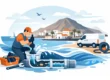 Desatasco urgente en Los Cristianos, Tenerife