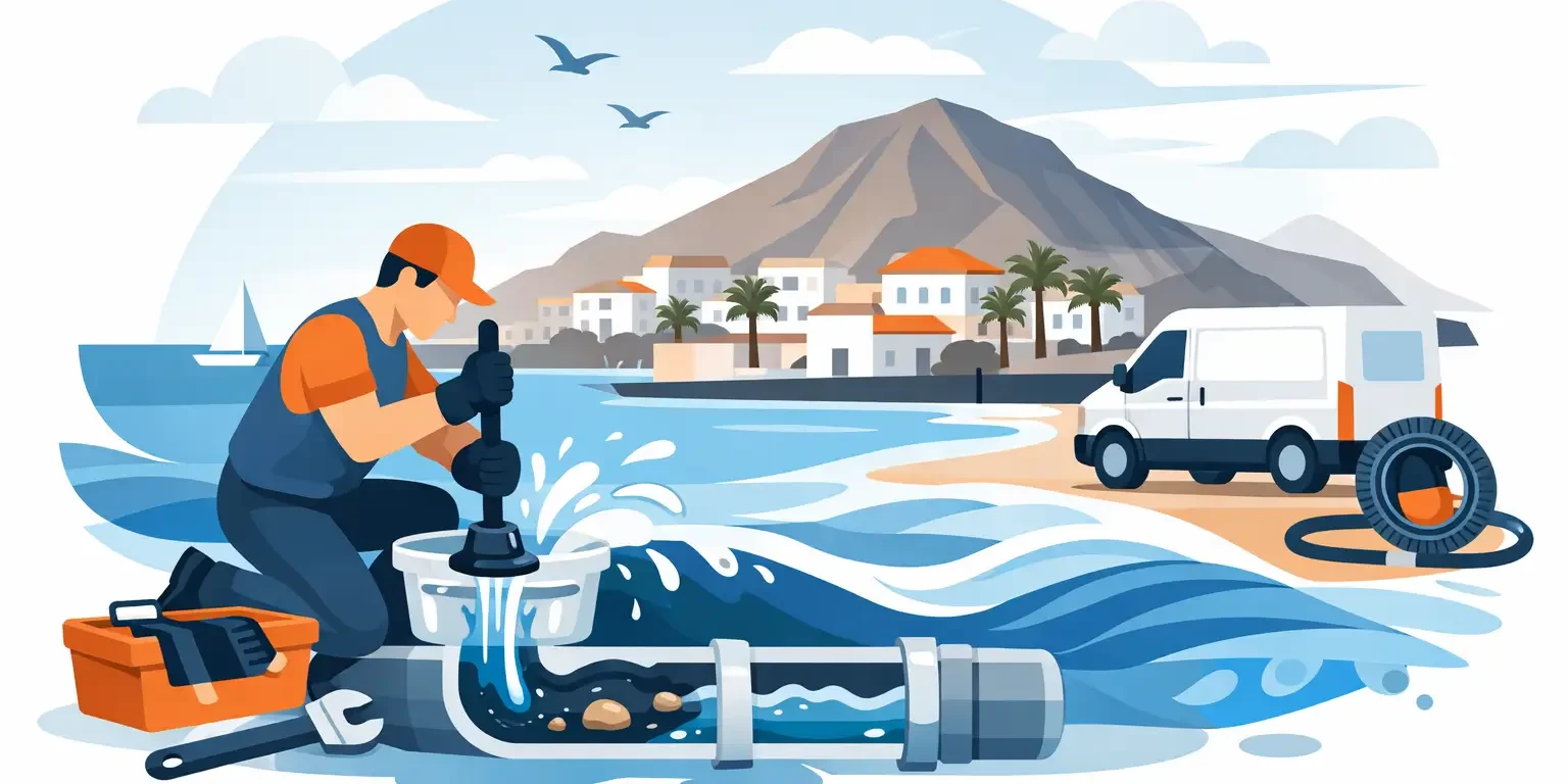 Desatasco urgente en Los Cristianos, Tenerife Desatasco urgente en Los Cristianos, Tenerife
